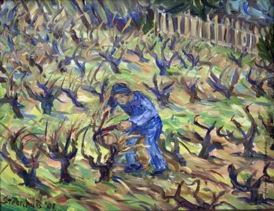 Pruning the Vineyard in February