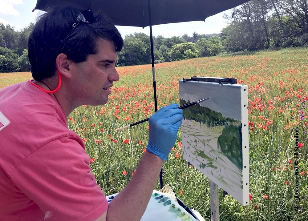 Workshop Oil Painting Poppy Field