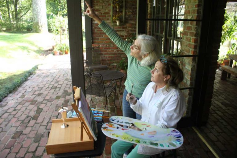 Jill Painting Workshop Student Slider